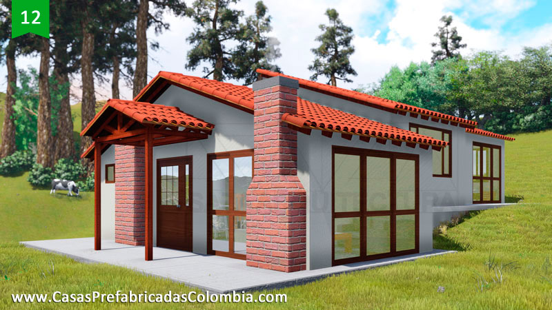 Render 3D Casa Prefabricada ejemplo 12
