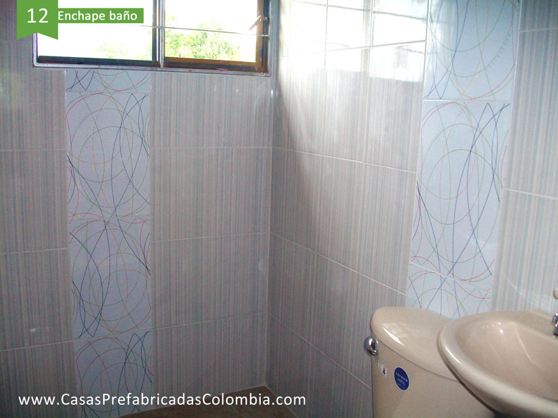 Enchape baño