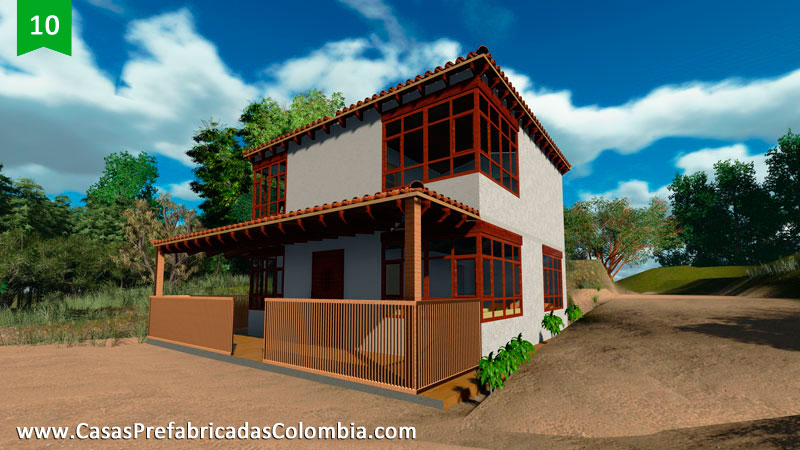 Render 3D Casa Prefabricada ejemplo 10